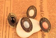 Vintage gem rings jewelry