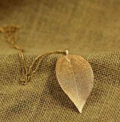 Chain Necklace Golden Leaves Necklace