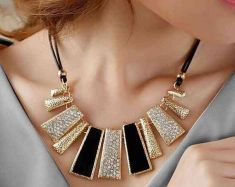 Fine Jewelry Leather Collar Necklaces & Pendants