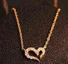 Vintage Misha Barton Love Heart Necklace