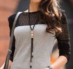 Fashion Crystal Fringe Major Suit Sweater Chain