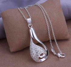 Silver Pendant Necklace Silver Jewelry Necklace