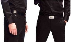 Genuine leather color starp male Belt