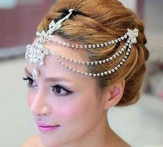 Crystal Frontlet Tiara Bridal Hair Accessories