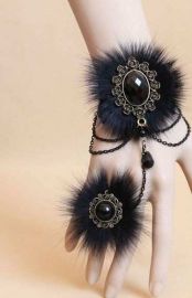 Vintage Bracelets For Women With Real Fox Feather