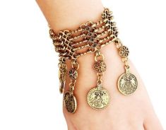 Vintage Jewelry Silver Coin Wrap Bracelet