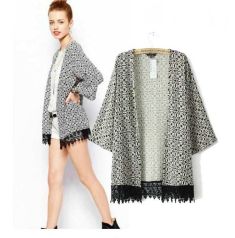 Kimono Cardigan Spring Floral Plus Size