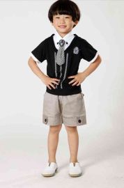 Baby Boy Clothes Tie Blouse and Short Pants