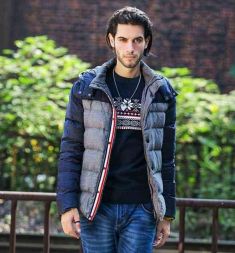 Men Winter Jacket White Duck Down