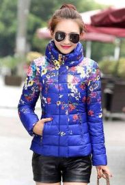 Women Cotton Jacket Floral Printing Long Sleeve