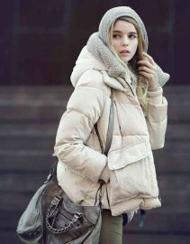 Womens Short Loose Park Casual Duck Down Parkas