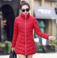 Womens Fur Collar Long Coat