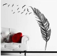 Flying Feather Wall Sticker