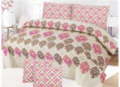  3 Piece Printed Quilt Set Bedsheet cover and pillow cover