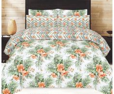  3 Piece Printed Bedspread with quilt cover and pillow cover