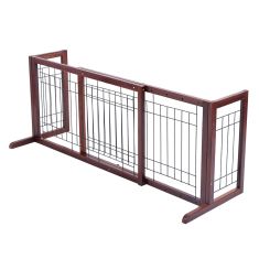 Wood Gate Adjustable Pet Fence Plpen 