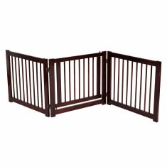 24" Configurable Folding 3 Panel Wood Dog Fence