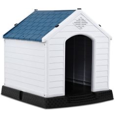 Indoor/Outdoor Waterproof Plastic Dog House Pet Pup Shelter 