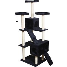 70" Condo Sisal-Covered Scratching Posts Cat Tree-Na