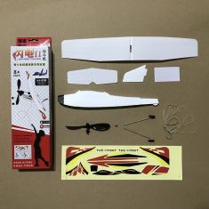 Lighting Flighter 400mm Wingspan 3D Cabin Rubber Power Launch Glider DIY RC Airplane