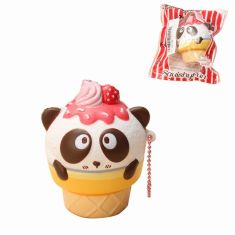 10PCS Wholesale SquishyFun Cute Panda Cream Super Slow Rising Squishy Original Packing Ball Chain Kid Toy