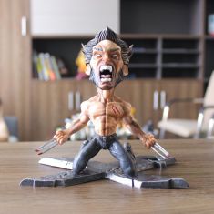 Super Hero Wolverine PVC Action Figure Kneeling Model Toys for Decoration Collection