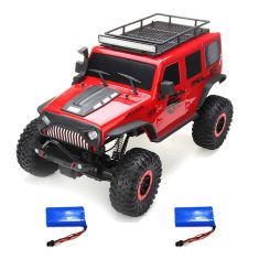Wltoys 104311 1/10 2.4G 4X4 Crawler RC Car Desert Mountain Rock Vehicle Models With Two Motors LED Head Light Two Battery