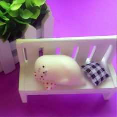 Sleeping Seal Squishy Squeeze Toy Cute Healing Kawaii Collection Stress Reliever Gift Decor