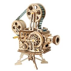 Robotime LK601 Vitascope Vintage Projector Retro 3D Puzzle Wooden Model With Hand Crank Generator Creative Gift Collection Display From Xiaomi Youpin