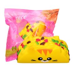 Cat Vegetable Roll Squishy 11.8CM Jumbo Slow Rising Soft Toy Gift Collection With Packaging