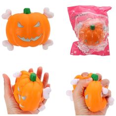 Halloween Pumpkin Scented Squishy Slow Rising Squeeze Strap Kids Toy Gift Original Packaging