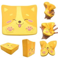 Kiibru Dog Puppy Toast Squishy 14*11.5*4CM Licensed Slow Rising Soft Giant Toy With Packaging