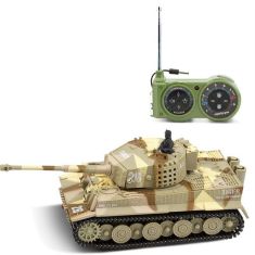 Great Wall Toys 2117 1/72 Radio 14CH Electric RC Tank Battle with Light Sound RTR Model