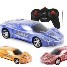 4WD 1/24 RC Remote Control Light Up Racing Car W/ 3D Flashing Lights Drive Toy