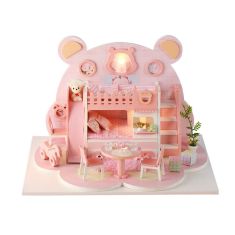 Iie Create DIY Cottage Hand-Assembled  Doll House Bear Dream Factory Model P001