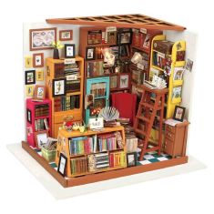 Robotime DG102 Sam Book Store DIY Dollhouse Miniature Furniture Kit