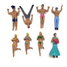 1Pcs New Simulation Character Cup Doll Personalized Cartoon Doll Micro Landscape Cup Hanging Toys