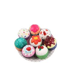 Squishy Bun Bread Cupcake Cake Dessert Sweet Hanging Ornament Decor Slow Rebound 7cm Gift Collection