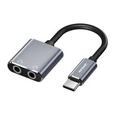 Unnlink 2in1 USB Type-C Audio Type C to 3.5mm Jack*2 Splitter Adapter Audio Converter for Samsung S20 Headphone Earphone Earbud For Mate20 P20 Mi9