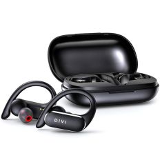 Divi TWS bluetooth 5.0 Earphone HiFi Sports Earhooks Smart Touch Bass Wireless Headphone for iPhone Xiaomi Huawei