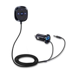 bluetooth 4.0 Wireless Music Receiver 3.5mm Adapter Handsfree Car Charger With AUX Speaker For iphon