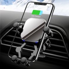 Bakeey 15W Qi Wireless Charger Gravity Linkage Air Vent Car Phone Holder for 4.5-6.8 inch Smart Phone for iPhone 11 for Samsung Galaxy Note 10 Xiaomi Mi 9T