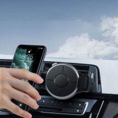 KUULAA 360 Degree 10W Qi Memory Fast Charging Wireless Car Charger Air Vent Holder Stand for iPhone 11 for Samsung S10 9 Xiaomi HUAWEI