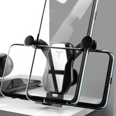 Bakeey Vertical Horizontal Gravity Linkage Automatic Lock Air Vent Car Phone Holder for 4.7-6.5 inch Smart Phone for iPhone for Samsung for Xiaomi Redmi Note 8