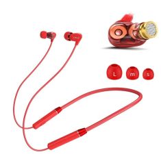 Lenovo HE08 Dual Dynamic Smart bluetooth 5.0 Sports Neckband Earphone In-Ear Music Wireless Earbuds with HD Mic