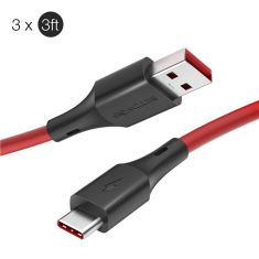 3 x Blitzwolf BW-TC19 5A SuperCharge QC3.0 USB Type-C Charging Data Cable 0.9m/1.8m for HUAWEI P30 Pro Mate20 Pro P20 Nova 5i P10