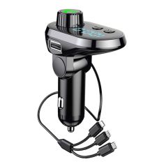 Cafele 3.1A Mutil Ports bluetooth Digital Display FM Transmitter Fast Charging Car Charger For iPhone 8Plus 11 Pro Huawei P30 Pro S10+ Note 10