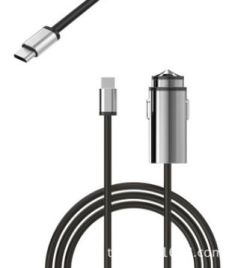 OKIT C11 8W 5V 3.1A Fast ChargeUSB Car Charger with Type-c Cable for Mobile Phone