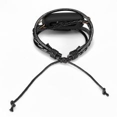 Leather Bracelet For Xiaomi Mi Band 2 Smart Wristband