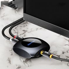 Unnlink Digital to Analog Audio Adapter Converter 192 KHz DAC SPDIF Optical Toslink Coaxial to RCA 3.5 Jack Adapter for Ps3 Ps4 TV Box